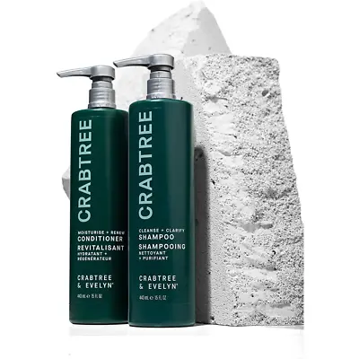 Crabtree & Evelyn - Pamper Hair Care Bundle:  Shampoo & Conditioner Set • £35.99