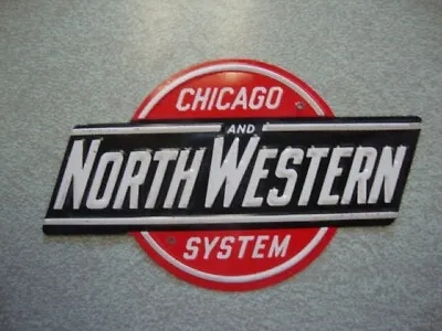 $15 • Buy Vintage Post Cereal Chicago And NorthWestern Railroad Embossed Tin / Metal Sign 