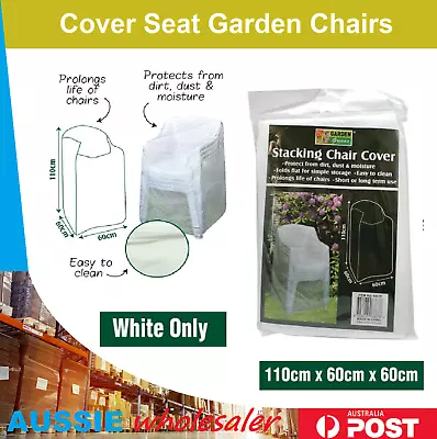 $14.95 • Buy 2X Stacking Chair Cover Waterproof Outdoor Garden Patio Furniture  Xmas Party
