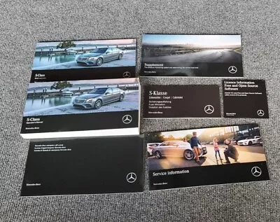 2019 Mercedes S-CLASS S560 S450 S560e Owners Manual Books Set Guide With Case • $89.99