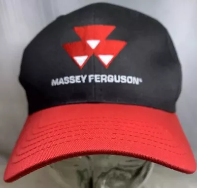 Vintage Red And Black Massey Ferguson MF Cap Snapback Denim K-Products • $9.99