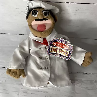 Chef Alfredo Al Dente Melissa And Doug 14” Hand Muppet Puppet Theatre Toy • $17.99