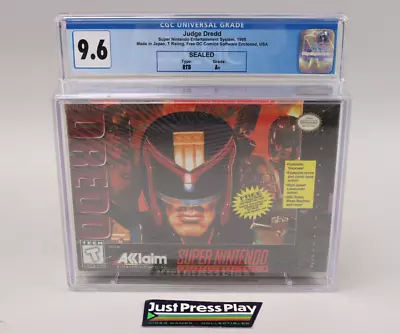 Judge Dredd Super Nintendo SNES 1995 Acclaim New Sealed CGC Graded 9.6 A+ • $299.99