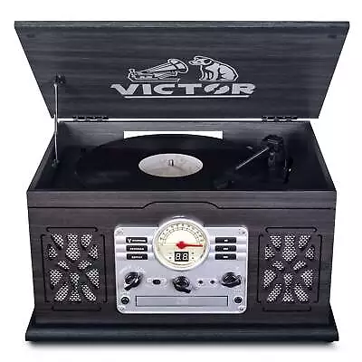 Victor Vwrp-3800-gr State 8 In 1 Three Speed Turntable • $139.89