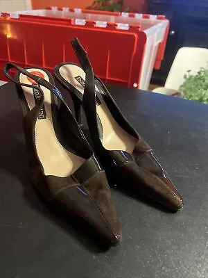 Enzo Angiolini Brown Leather Shoes Hill Size 6.5 • $25