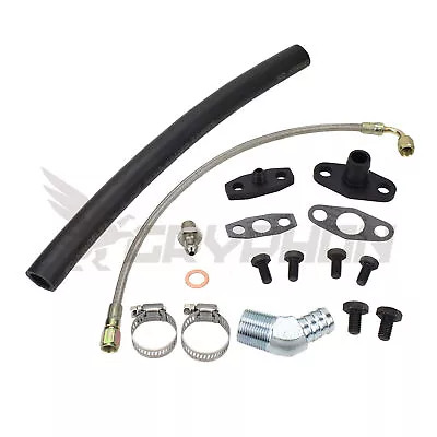 Turbo Oil Feed Return Line Kit Commodore VL RB30ET Top Mount Garrett T3 T4 T67 • $75.28