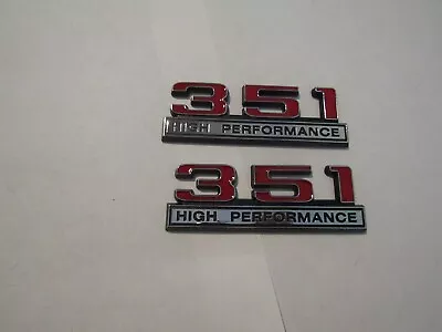 351 High Performance 5.8l Emblems 2pcs Fits Dodge Ford Dodge Plymouth Red • $19.99