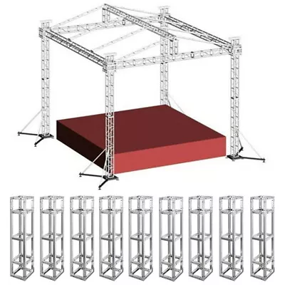 $149.96 • Buy 3X Silver Truss Wedding Arch Canopy Backdrop Stands Kit DJ Lighting Stage System