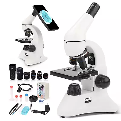 Microscope Profesional 40X-2000X Compound Microscope With LED Light SlidesPhon • $140.31