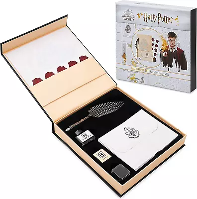 Harry Potter Calligraphy Set Quill Fountain Pen Ink Set With Paper Envelopes Bo • £19.50