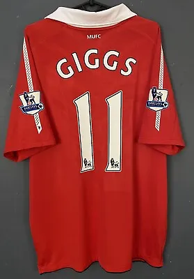 Mens Manchester United 2010/2011 Ryan Giggs Soccer Football Shirt Jersey Size Xl • $77.99