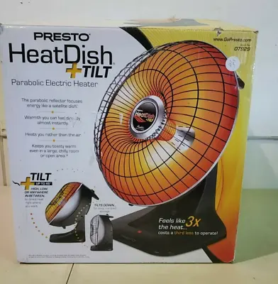 $109.99 • Buy ✳️🔥 Presto Heat Dish Plus Parabolic Electric Heater1000W 120V OPEN BOX 🔥✳️