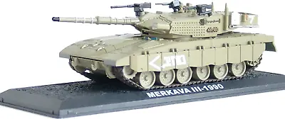 Merkava III-1990 Israel Battle Military Tank Toy Model Toy Diecast 1:72 Amercom • $27.55