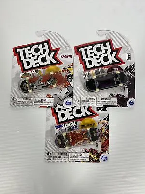 3x Pack - Tech Deck - Fingerboards - GIRL DGK KROOKED • $18.99