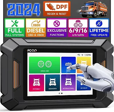 Heavy Duty Truck OBD Diagnostic Scanner DPF Regen For Volvo Mack International • $359.99