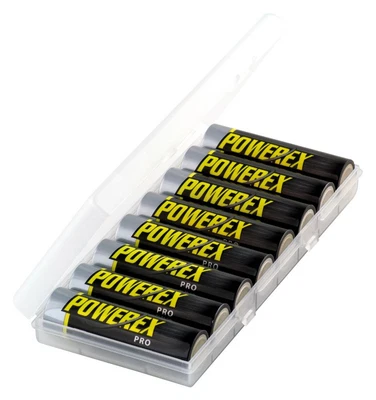 $29 • Buy Powerex PRO High Capacity Rechargeable AA NiMH Batteries (1.2V, 2700mAh) - 8-...