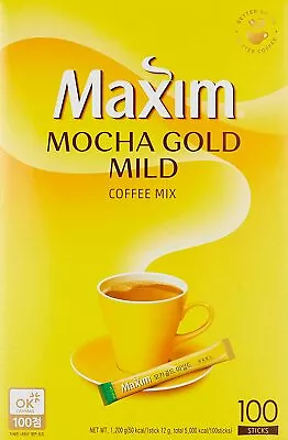 Korean Instant Coffee Mix Maxim Mocha Gold Mild 100 Sticks • $56.99
