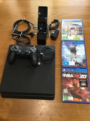 $209.99 • Buy Sony PS4 Playstation 4 500GB Slim Console Bundle + Controller + 3 Games + Dock