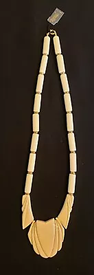 Vintage Trifari 24 Inch Faux Bone Necklace • $20