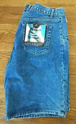 VTG NWD MERONA Jean Shorts Tag 42 Act 40W×11L Adult Med Blue Wash 2888-S-BE Men • $24.99