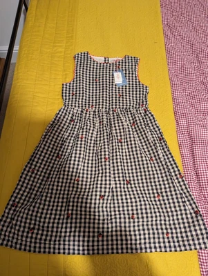 £9.99 • Buy Cath Kidston Girls Lady Bird Check Dress Age 9-10 Years