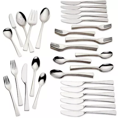 Gorham BISCAYNE 18/10 Stainless Steel 65pc. Flatware Set (Service For Twelve) • $99.99