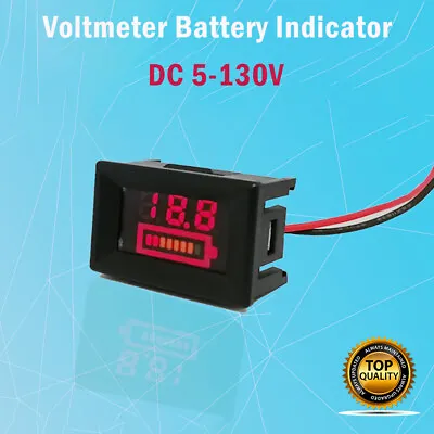 £4.79 • Buy 5-130V LED Battery Indicator Voltmeter Monitor Level Meter Gauge Lamp Indicator