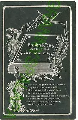 Remembrance Card - Funeral YOUNG Family 1898 (Mary)  • $15