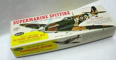 Vintage 1960s Guillows Supermarine Spitfire Model Kit #504 1.29 Balsa Wood-TLC • $18