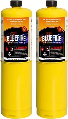 BLUEFIRE 2x MAPP MAP PRO Gas Fuel Cylinder14.1ozHotter Than Propane • $36.75