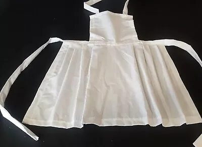 £6.99 • Buy Childs Girls White Full  Pinafore  Apron  /victorian  Edwardian  Maid Ww1