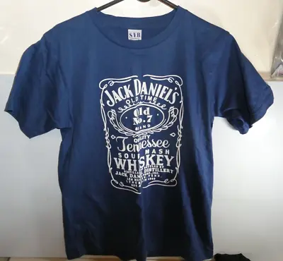 JACK DANIELS Old No.7 Mens T-Shirt Medium New Blue • $28