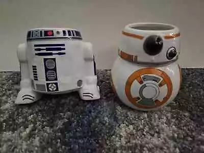 Star Wars R2-D2 (16oz)and BB-8 (12oz) Droid Galerie Ceramic Coffee Mug Cup Set • $30