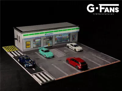 Family Mart Diorama Display With LED Lights 1:64 Scale • $64.95