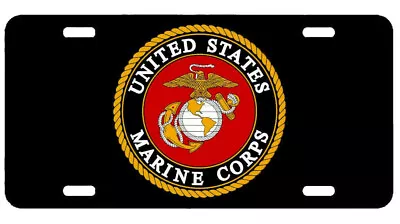 Marine Corps United States License Plate New Car Tag Metal Aluminum - USA • $9.88