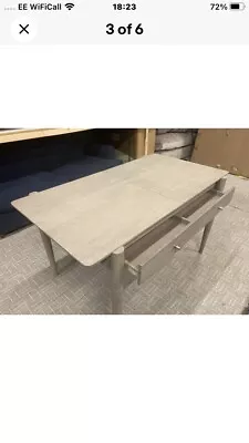 £355 • Buy Swoon Hawksey Sandblasted Mango Wood Grey Dining Table RRP £599