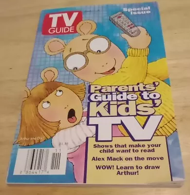 TV Guide March 14-20 1998 Arthur. Parents' Guide To Kid's TV. Orlando Edition. • $5