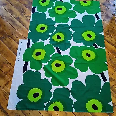 Vtg MARIMEKKO Unikko Heavy Cotton Home Decor Fabric 1965 Maija Isola 46  X 70  • $124.99