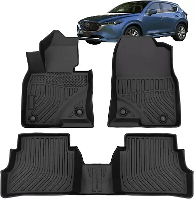 For 2017-2023 Mazda CX-5 Floor Mats Cargo Liner TPE Front Rear All Weather 3pcs • $55.43