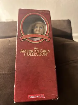 Nib American Girl 1995 MINI KIT DOLL 6.5” Meet Outfit Book Burgundy Box New • $15