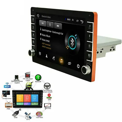 Android 9.1 Touch Screen Stereo Radio MP5 Player Kit GPS/Wifi/FM/USB Fit For Car • $170.50