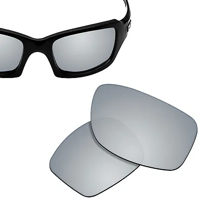 Polarized Replacement Lenses For-OAKLEY Fives Squared Sunglasses Silver Titanium • $6.99