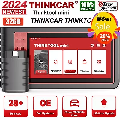 Thinktool Mini OBD2 Scanner All System Diagnostic Tool ECU Coding Bidirectional • $299.41