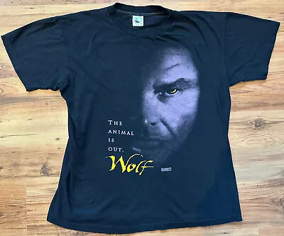 Vintage Wolf Movie Promo T Shirt  Jack Nicholson XL Black 1994 • £79.99