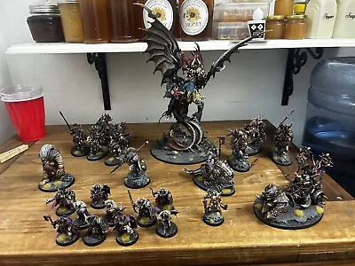 Games Workshop Warhammer Age Of Sigmar Pro Painted Slaves To Darkness Army Chaos • $1000