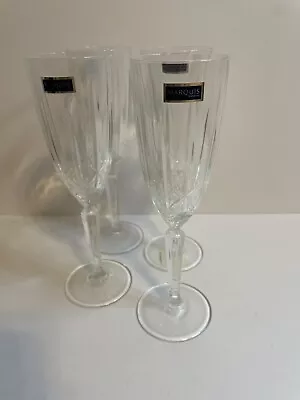 Marquis By Waterford Sparkle Flute Champagne Glass Made In Italy (Set Of 4) • $35.99