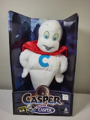 $119.99 • Buy NEW 1994 Tyco Super Casper Friendly Ghost 14  Plush Nite Glow Eyes NIB RARE Toy