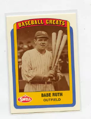 1990 Swell Baseball Greats # 10 Babe  Ruth  New York Yankees • $1.79
