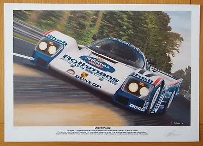 Limited Edition Rothmans Porsche 962C 1987 Le Mans 24 Hours Artwork Print A3 • £10