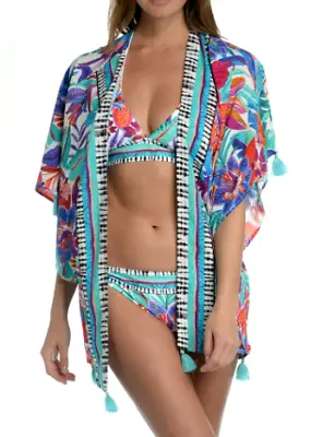 La Blanca MULTI Tropics Of Tropez Swim Cover-Up Wrap US One Size • $24.66